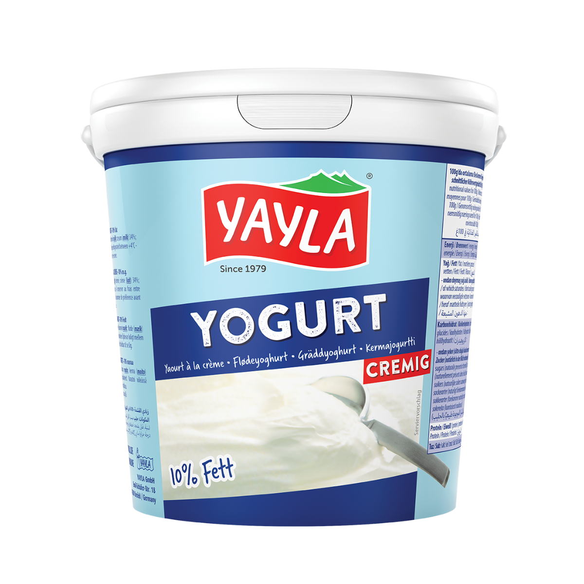 Yayla drænet yoghurt 10% 1kg