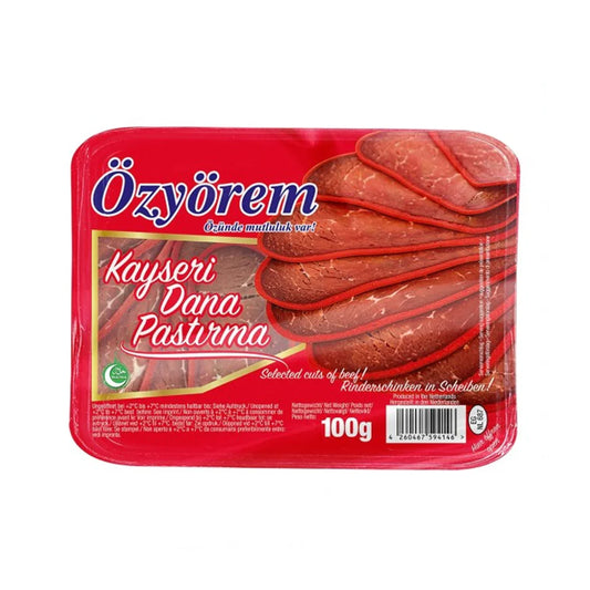 Özyörem Sliced Beef Pastrami (Pastirma) 100 gr.