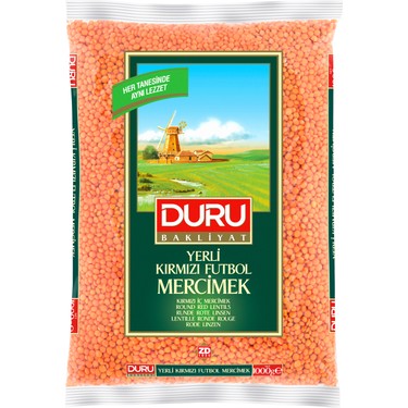 Duru Kırmızı mercimek 1 kg.