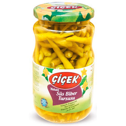 Tyrkiske syltede stærke peberfrugter 370cl