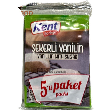 Vanillesukker 5g, 5 breve