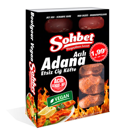 Sohbet Spicy Adana Çiğ Köfte (Vegan Bulgur Snack) 340g