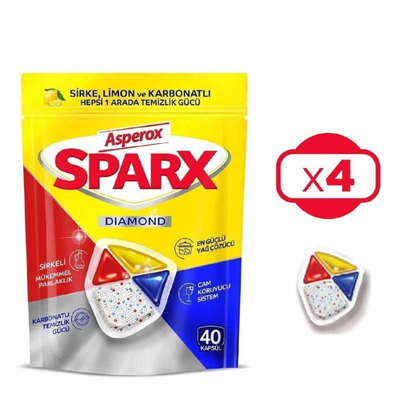 Asperox Spark Diamond 4-in-1 Dishwasher Tablets 40 pcs