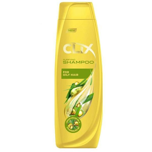 Clix Shampoo med citrongræsolie og vitaminer til fedtet hår 600 ml