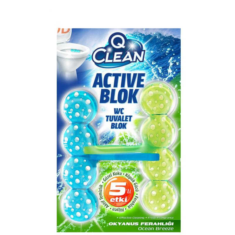 Q Clean Active WC Block Ocean Breeze 96g (48g each)