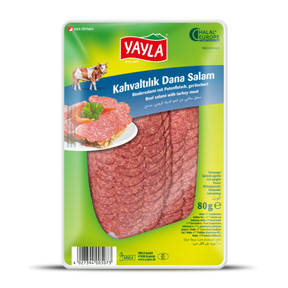 Yayla Kahvaltılık Dana Salam 80g