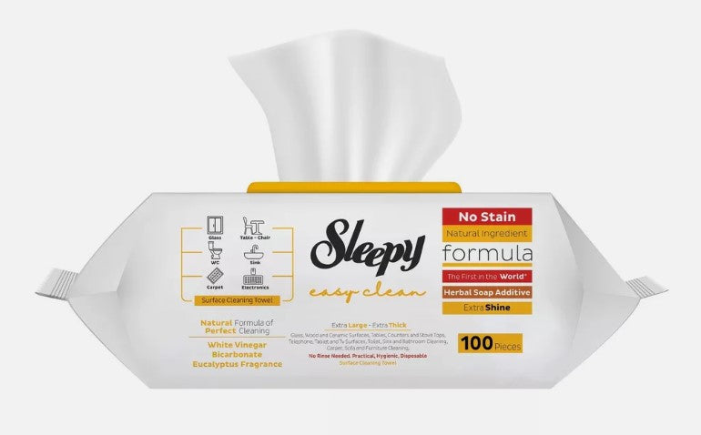 Sleepy Surface Cleaning Towel - Herbal Soap Additive (100 Pcs)