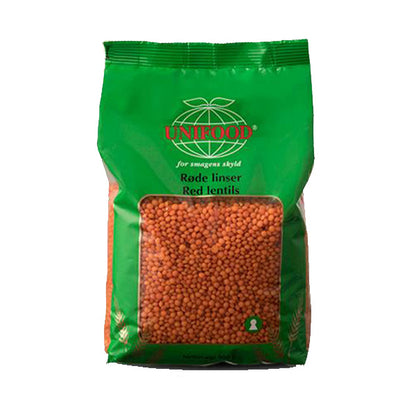 Røde linser 900g