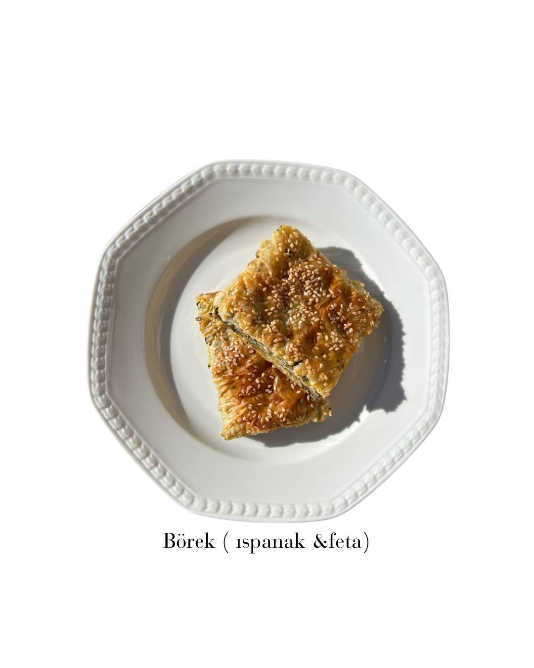 Börek med spinat og feta (4 stk.)